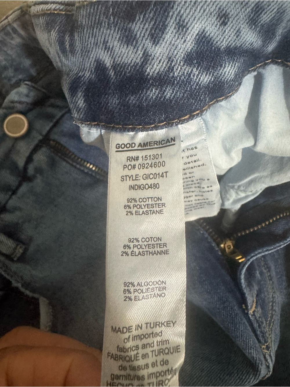 Good American Straight Leg Jeans Size 16 - Picture 6 of 9